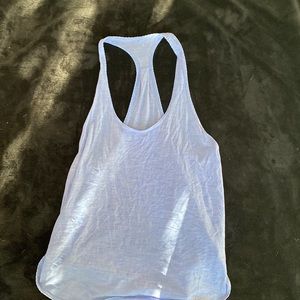 Racer, back style, purple Lululemon workout top